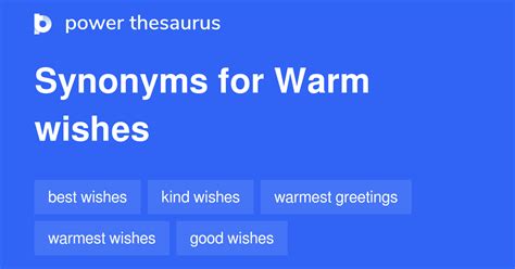 warm wishes synonym|warm wishes .
